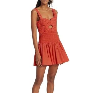 Sea New York Camila Crochet Romper Size 8 NWOT
